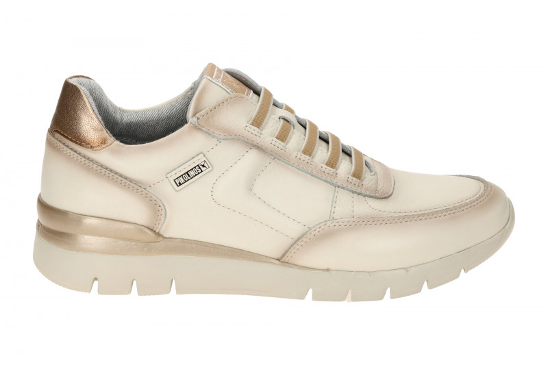 Pikolinos Cantabria Schuhe Slipper weiß gold W4R-6731