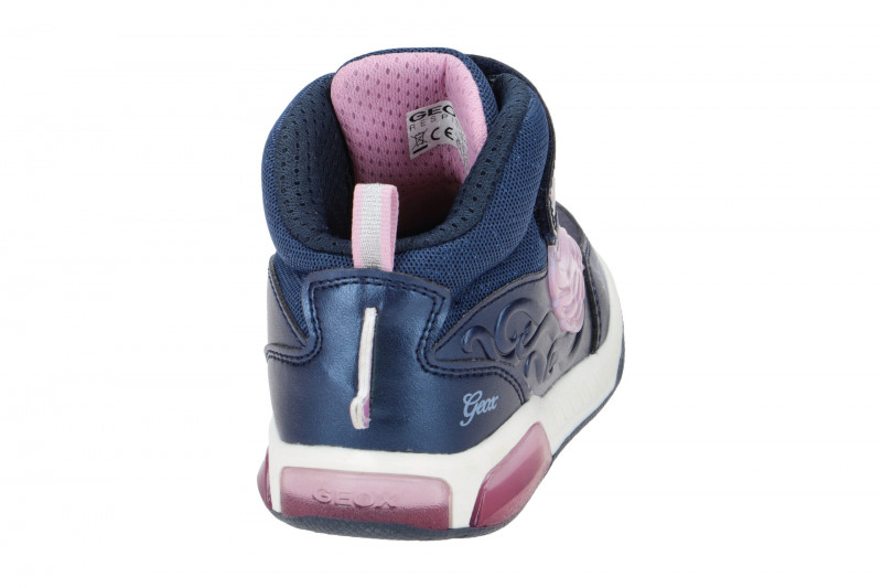 Geox Inek Einhorn Mädchen Schuhe blau Blinker