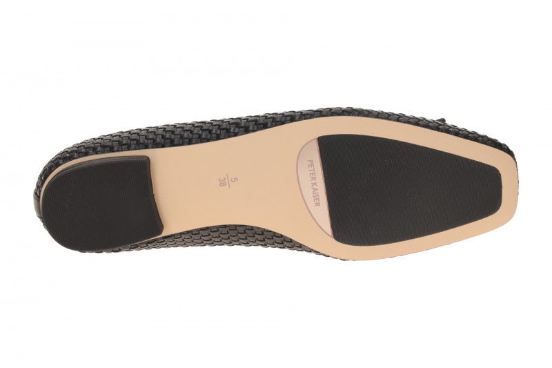 Peter Kaiser Ballerina schwarz Nappa geflochten 72182