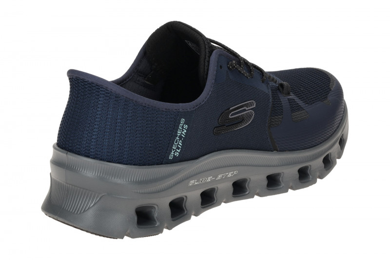 Skechers Glide Step Schuhe blau navy Herren SLIP-INS 232930