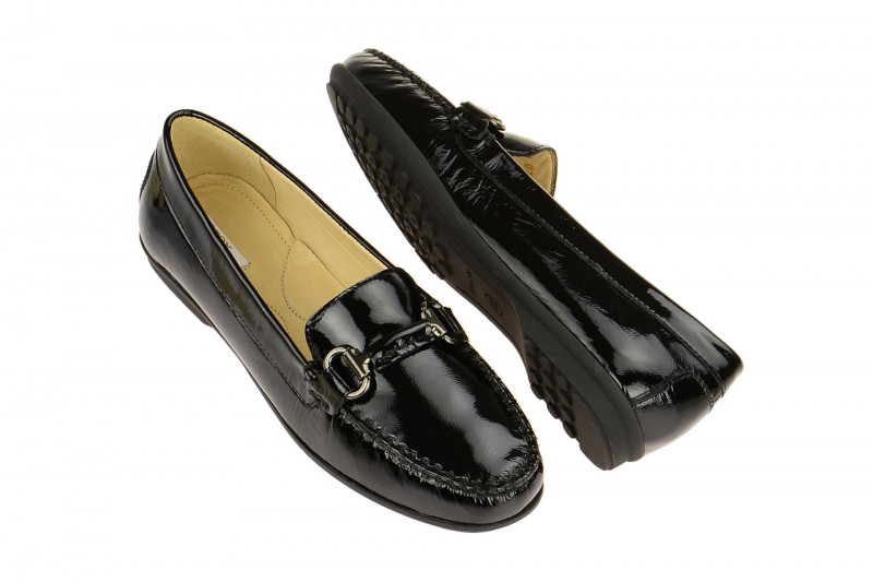 Geox Elidia Slipper schwarz Lack