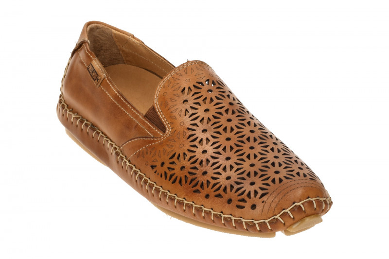 Pikolinos Jerez Slipper hellbraun Blütenmuster 578-4907