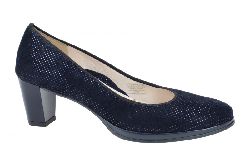 ARA Orly Pumps blau midnight gepunktet 12-23436