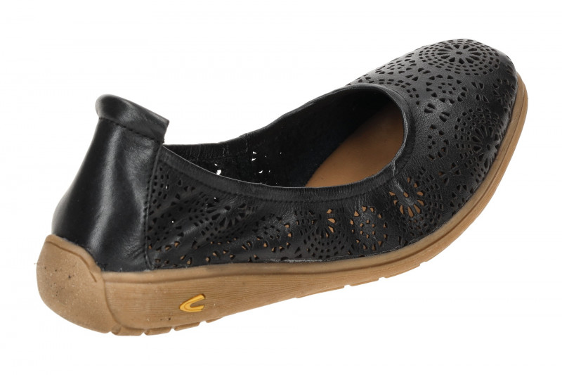 camel active Cloud Ballerinas schwarz gelocht 54CU202