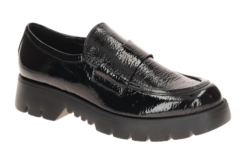 Högl Finn Schuhe Slipper Loafer in schwarz Lack 2425