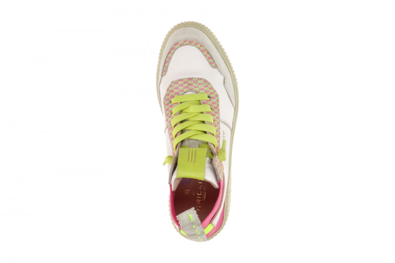 CRICKIT Rebeka Stretch Mid Sneaker weiß pink 3D Effekt