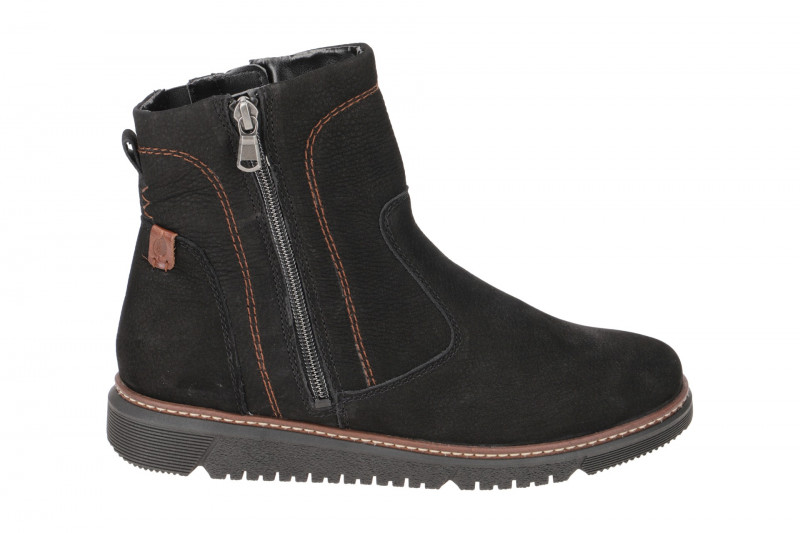 Waldläufer Gesa Stiefelette schwarz dünn gefüttert K-Weite