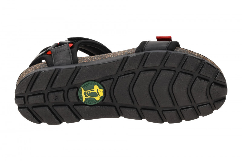 Panama Jack Seth C1 Herren Sandale schwarz rot