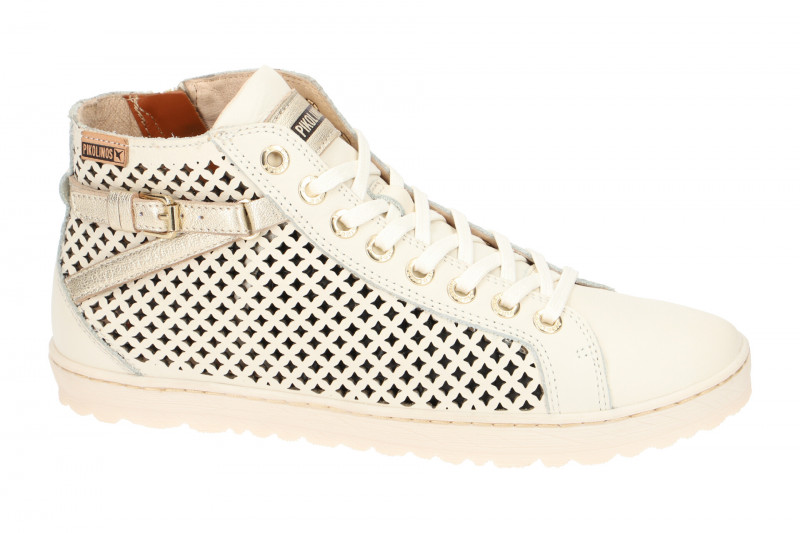 Pikolinos Lagos Schuhe weiß gelocht 901-8849C2