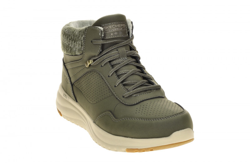 Skechers On-The-Go Mid Sneaker olive grün wasserdicht Slip Ins 144739