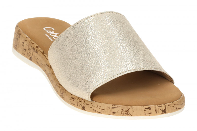 Gabor Glamour Pantolette silber grau metallic 82.730.13