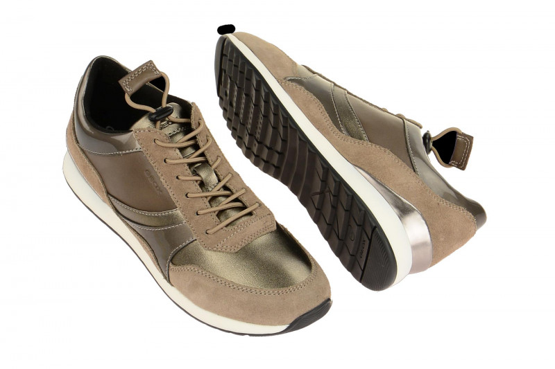 Geox Deynna Schuhe grau braun D746FE