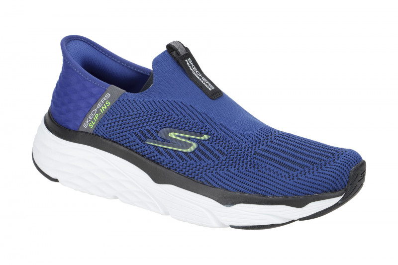 Skechers MAX CUSHIONING ELITE Schuhe blau weiß Slip-Ins 220389