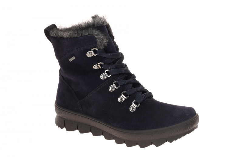 Legero Novara Stiefel blau oceano Velour GORE-TEX 530