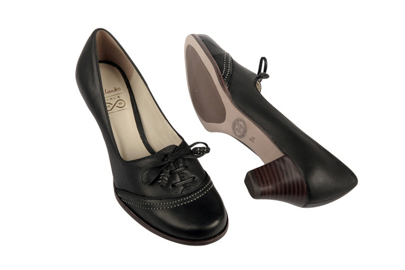 Clarks Ashill Bombay Pumps schwarz Glattleder