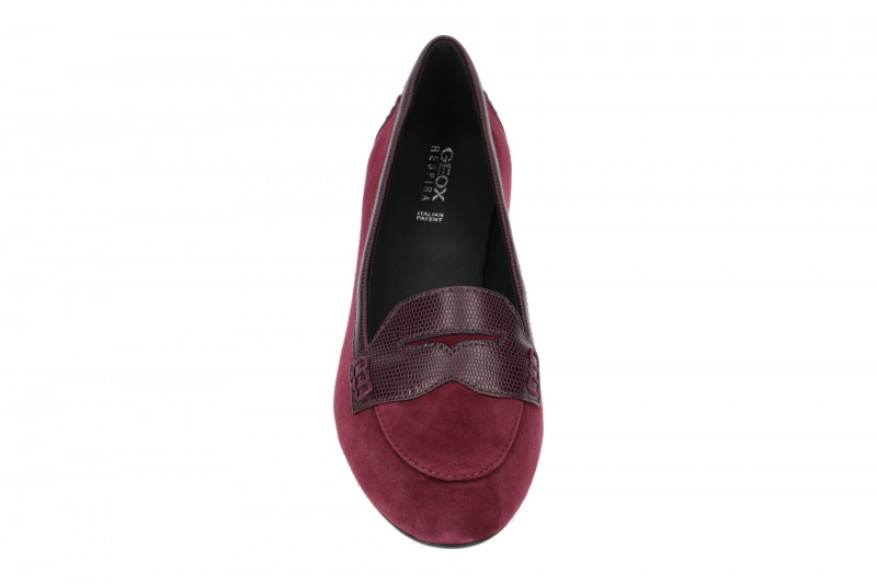 Geox Charlene Slipper Ballerinas dunkelrot D16Y7A