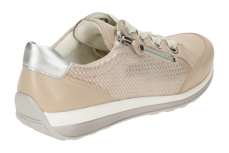 ARA Osaka Schuhe Sneaker beige silber Effekt 12-44587