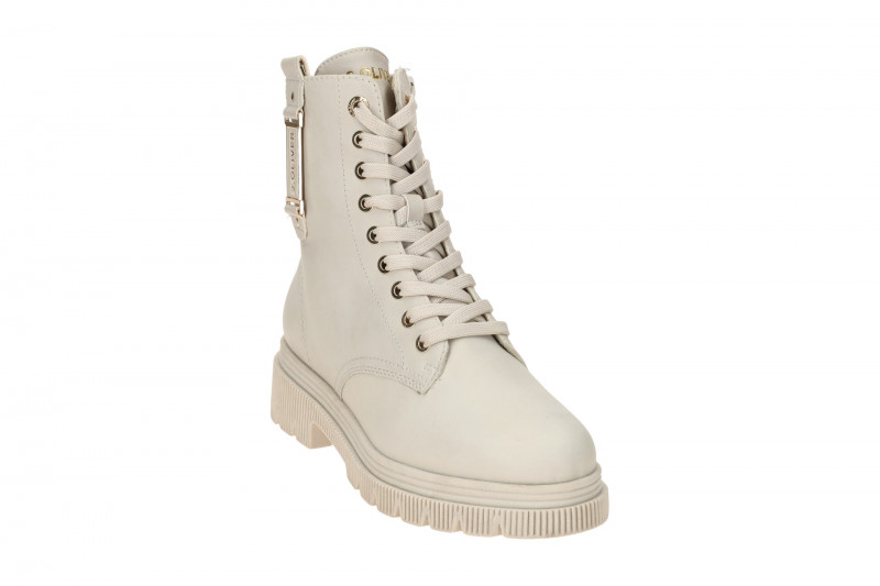 s.Oliver Stiefeletten Damen weiß offwhite Boots dünn gefüttert 5-25262