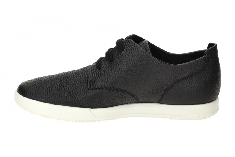 Ecco Leisure Schuhe schwarz Herren Leder Sneakers 538804