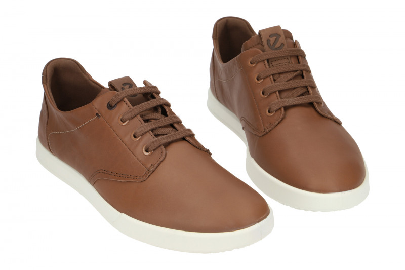 Ecco Collin Schnür Schuhe braun weiß