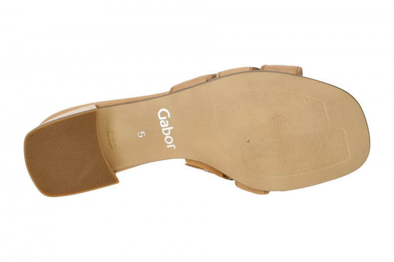 Gabor Pantolette hellbraun Glattleder 42.944.51