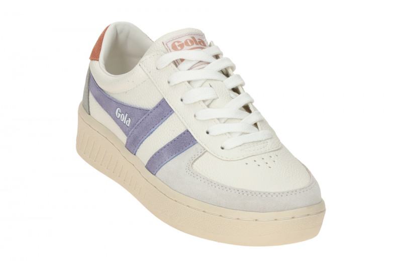 Gola Grandslam Trident Schuhe Sneakers weiß violett CLA415