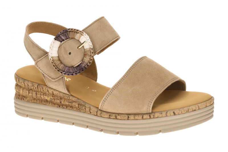 Gabor Keil Sandale sand beige Velour 82.706.30