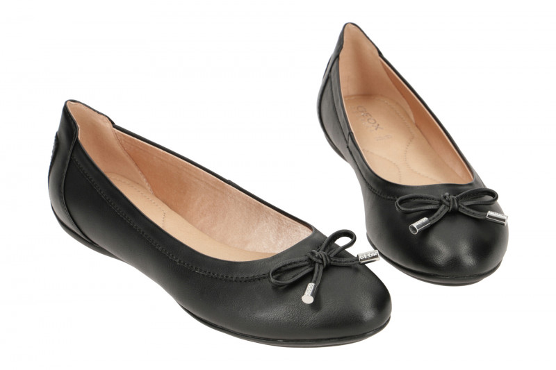 Geox Charlene Ballerina Slipper schwarz D02Y7B