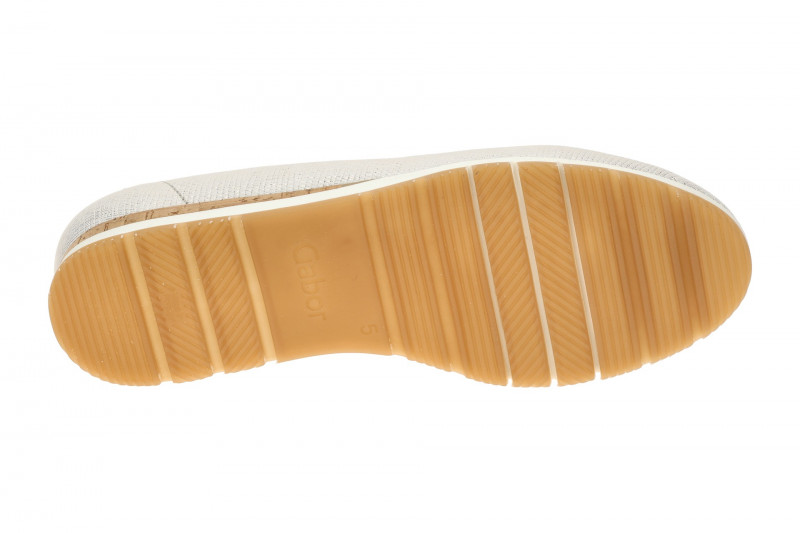 Gabor Slipper Schuhe hellgrau metallic 82.414.80