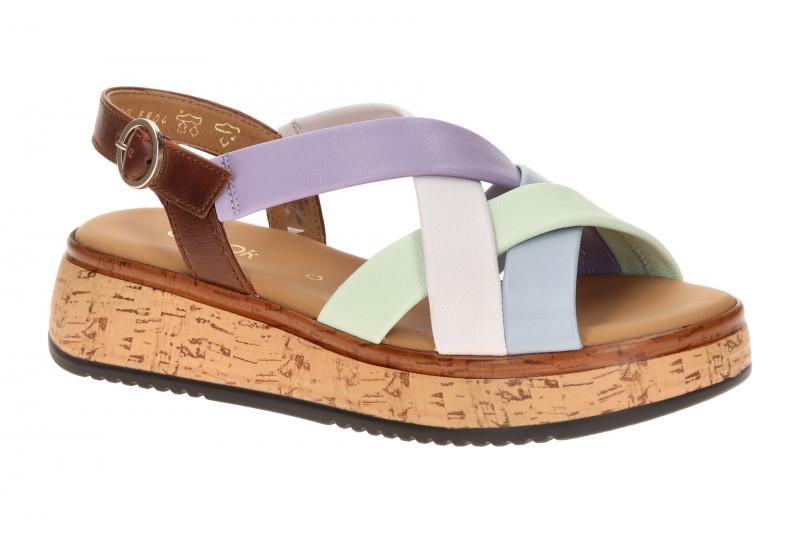Gabor Plateau Sandalen bunt Glattleder 82.743.24