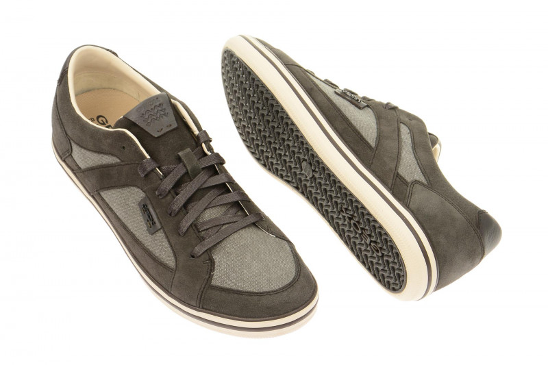 Geox Box Schuhe grau mud - Leder Textil Mix - U44R3D