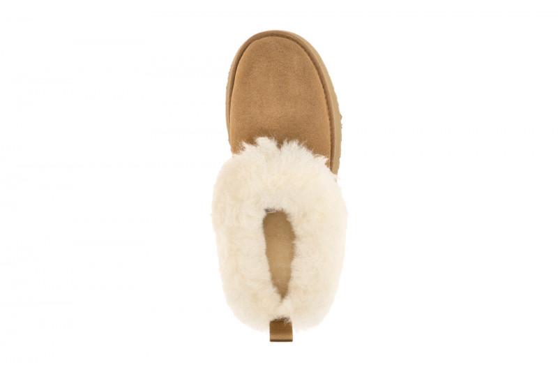 UGG Tazzele Boots Plateau Slipper braun chestnut Warmfutter