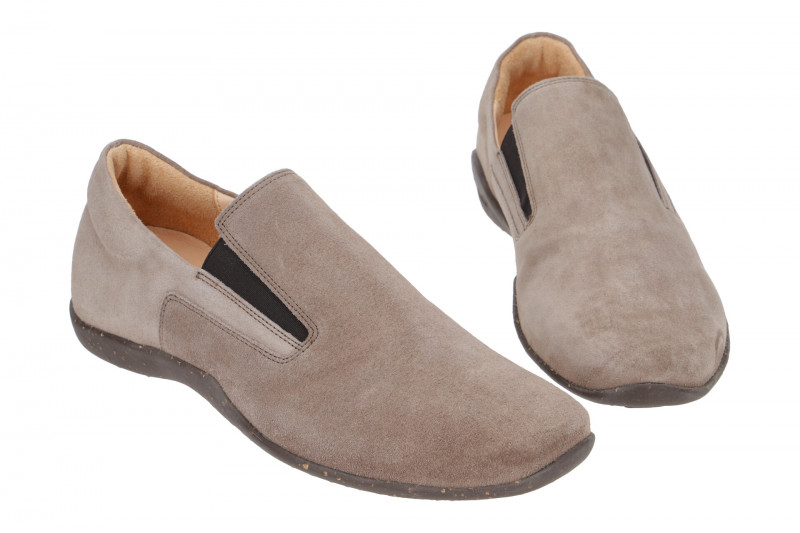 Think Stone Slipper Schuhe grau Velour 474
