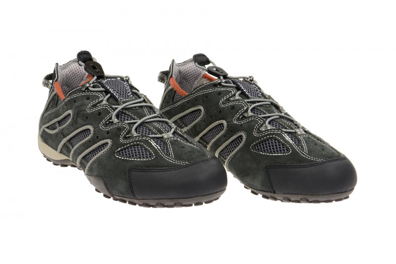 Geox Respira Snake J Sneakers in dunkelgrau Gummizug