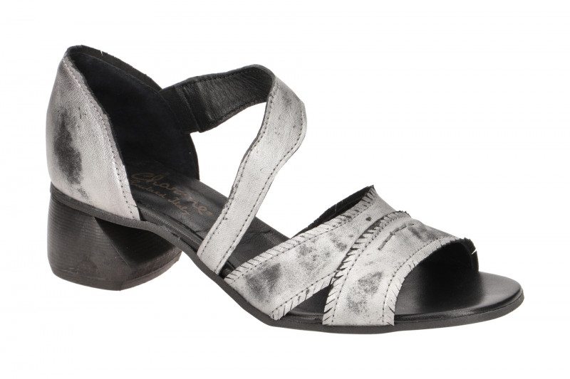 Charme Sandalette silber grau 0642