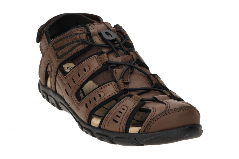Geox Strada Outdoor Sandale braun schwarz U4524C