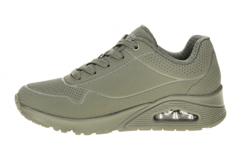 Skechers Uno Shiny Schuhe grün olive 3D Muster 177861