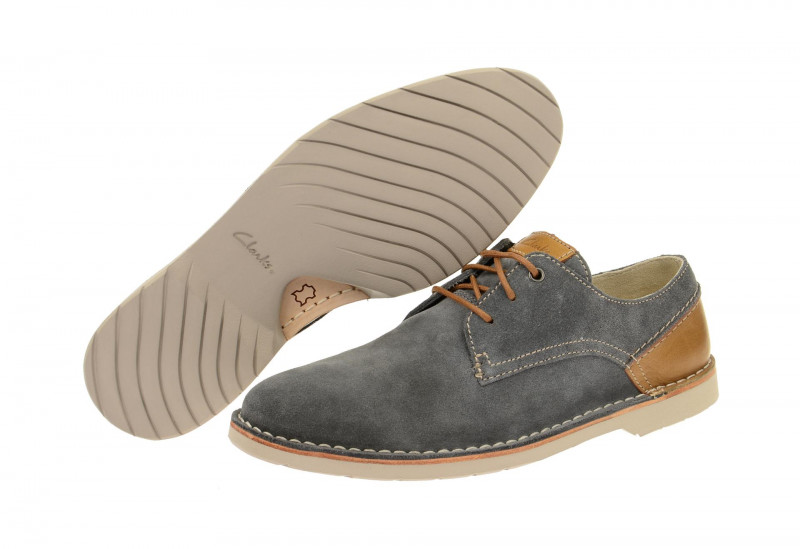 Clarks Hinton Fly Schuhe blau grau