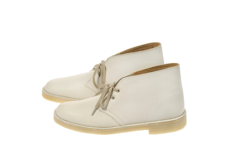 Clarks Desert Boots Schuhe in weiß 20324904