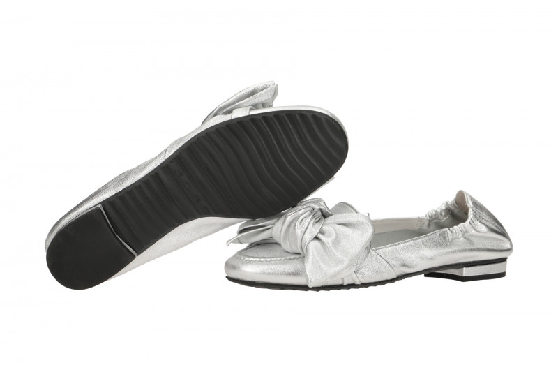 K&S Malu Ballerinas silber metallic 10180