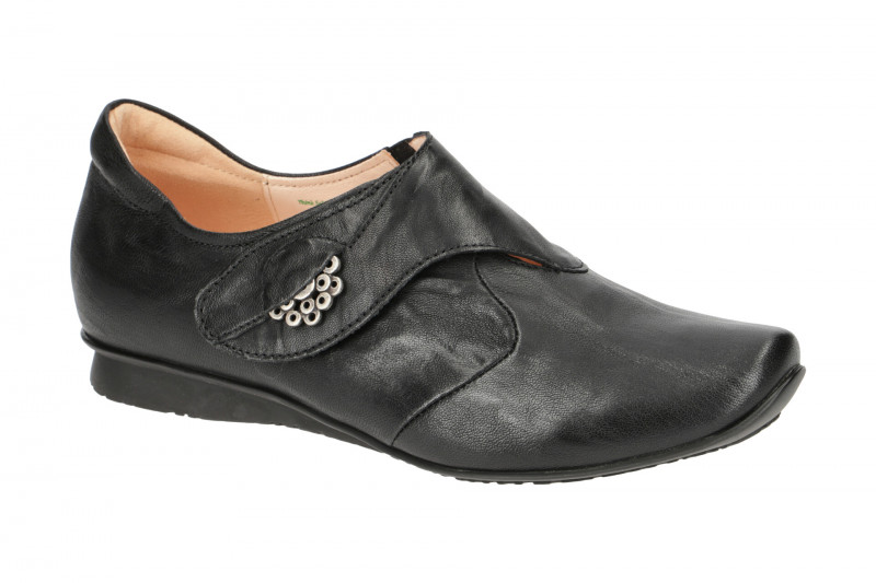 Think Chilli Schuhe schwarz Klett Slippers