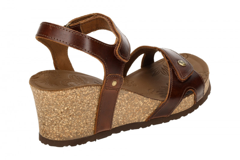 Panama Jack Julia Clay B1 Keil Sandale braun Glattleder