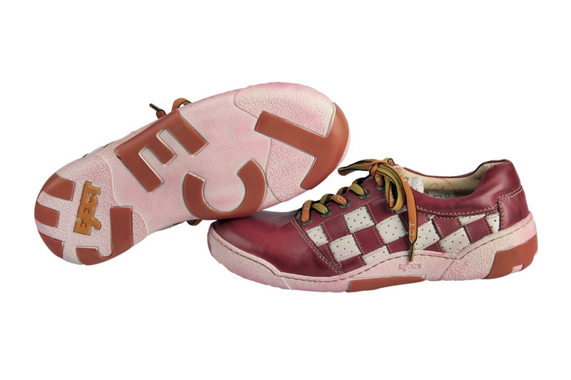 Eject Ice Schuhe rot weiß Karo 13527