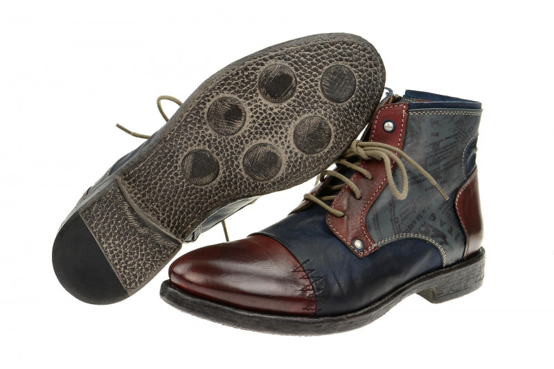 Bello Stiefel rot blau grau mix HE134
