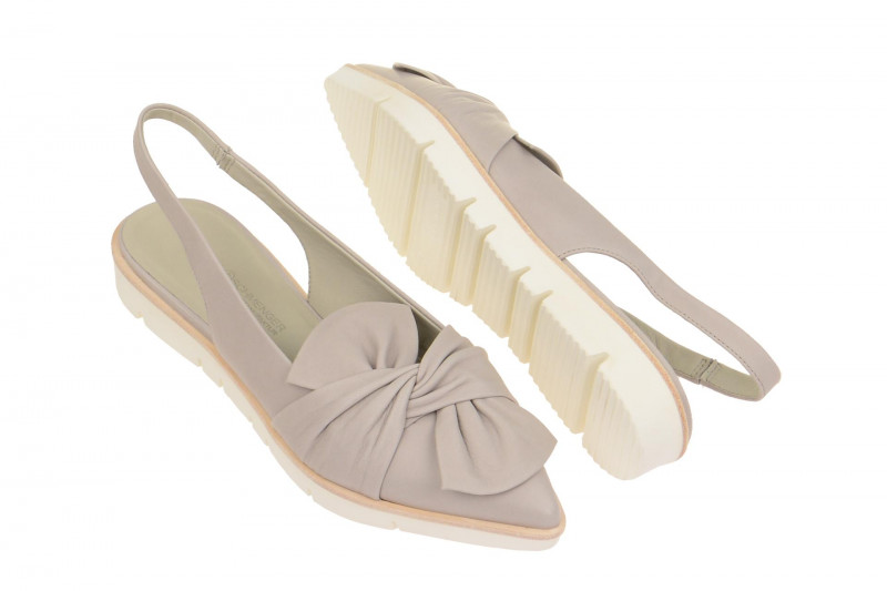 K&S Schuhe Ono grau Nappa Sling Pumps
