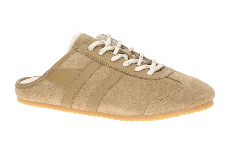 Gola Cleora Damen Pantoletten Mule beige Warmfutter CLB927