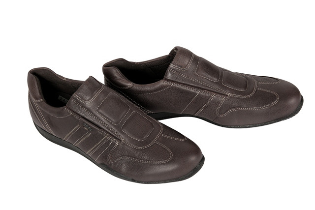 Ecco Summer Sneaker Schuhe in dunkelbraun Slipper