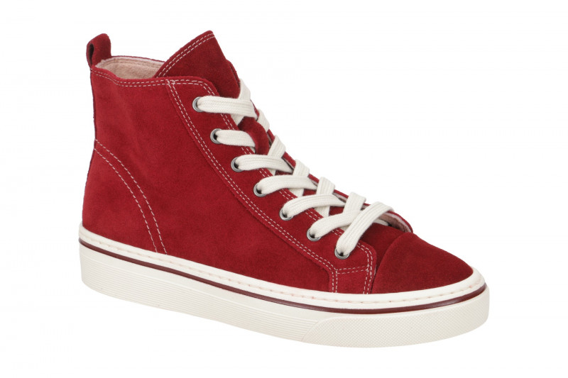 Gabor Mid Sneakers Stiefelette dunkelrot Velour 33.660.15
