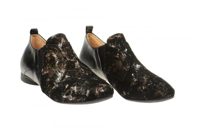 Think Guad Slipper schwarz braun kombi 5-85283-43