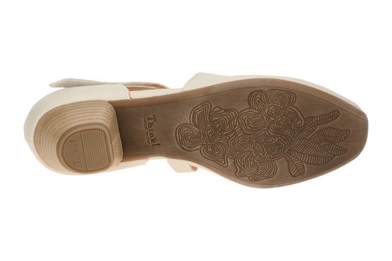 Think Aida Riemchen Pumps beige panna